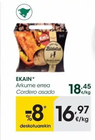 Eroski Cordero asado ekain oferta