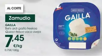 Eroski Queso fresco vaca oveja gailla oferta