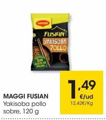 Eroski Yakisoba pollo sobre, 120 g maggi fusian oferta