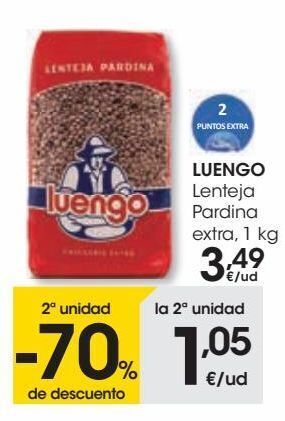 Eroski Luengo lenteja pardina extra, 1 kg oferta