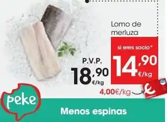 Eroski Lomos de merluza oferta