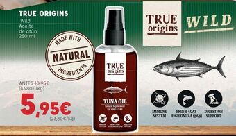 Kiwoko True origins wild aceite de atún oferta