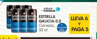 Eroski Estrella Galicia 0,0 Cerveza 33cl oferta