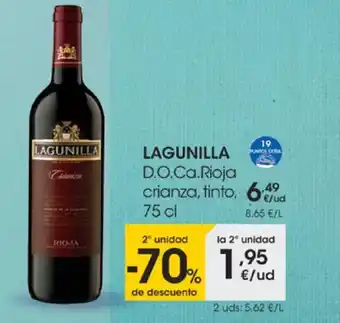 Eroski Lagunilla D.O. Ca. Rioja crianza, tinto 75cl oferta