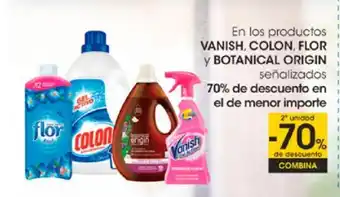 Eroski Vanish, Colon, Flor, y Botanical Original En los productos señalizados oferta