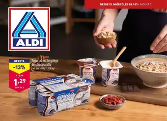 ALDI Yogur al estilo griego de stracciatella pack de 6x125g oferta