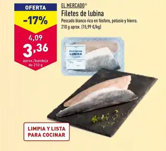 ALDI El Mercado Filetes de lubina 210g oferta