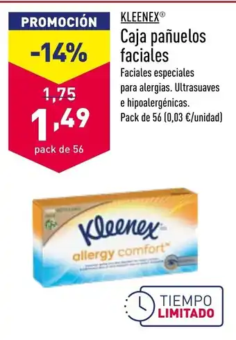 ALDI Kleenex Caja Pañuelos faciales oferta