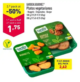 ALDI Garden Gourmet Platos vegetarianos 200g oferta