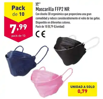 ALDI VP Mascarillas FFP2 NR oferta