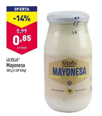 ALDI La Villa Mayonesa 450g oferta