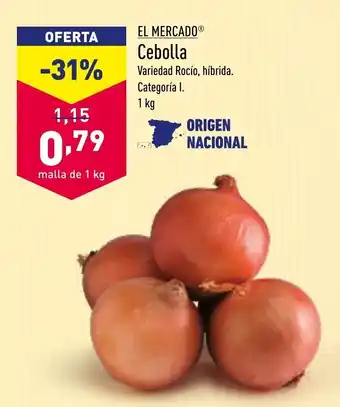 ALDI El Mercado Cebolla 1kg oferta