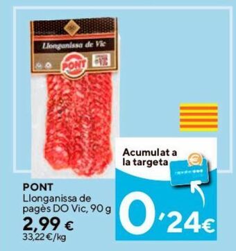 Caprabo Longaniza de payés oferta