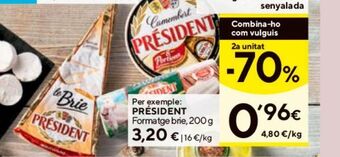 Caprabo Queso brie président oferta