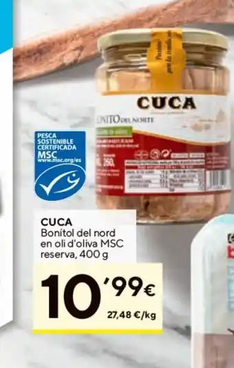 Caprabo Bonito del norte en aceite de oliva cuca oferta