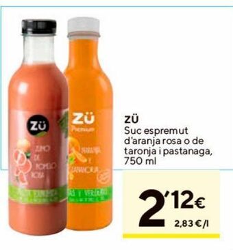 Caprabo Zumo zu premium oferta