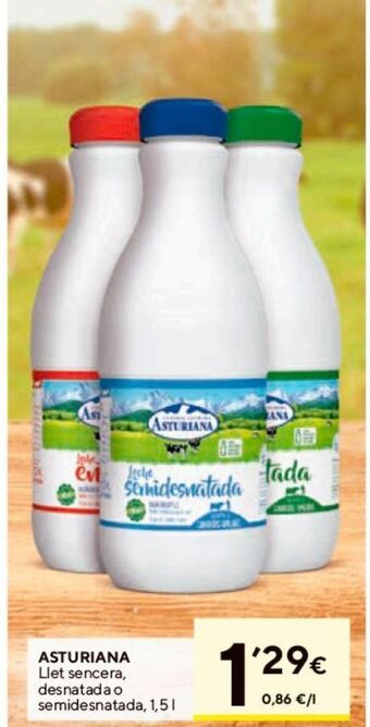 Caprabo Leche asturiana oferta