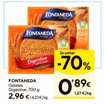 Caprabo Galletas digestive fontaneda oferta