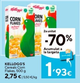 Caprabo Cereales corn flakes kellogg's oferta