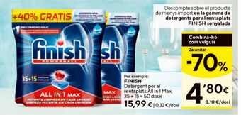 Caprabo Detergente lavavajillas finish oferta