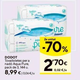 Caprabo Toallitas húmedas para bebé dodot oferta