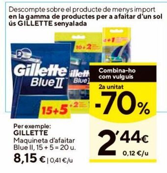 Caprabo Máquina de afeitar gillette oferta