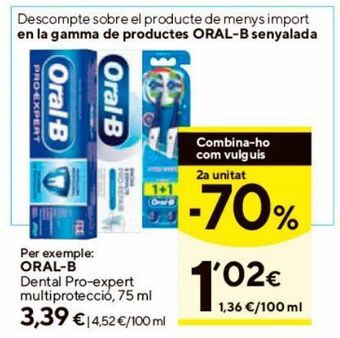 Caprabo Dentífrico oral b oferta