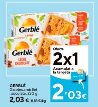 Caprabo Galletas gerblé oferta
