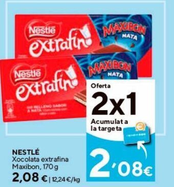 Caprabo Chocolate nestlé oferta