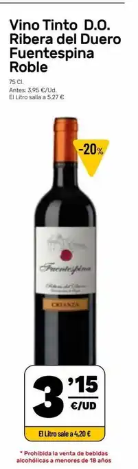 AhorraMas Vino tinto fuentespina oferta
