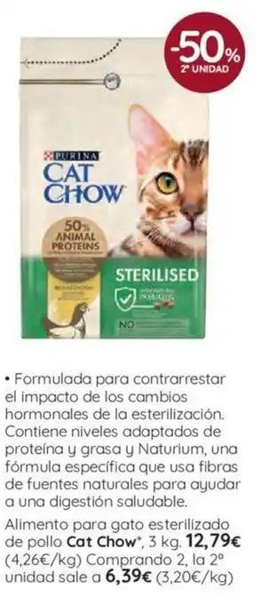 El Corte Inglés Cat Chow Alimento Para Gato Esterilizado de Pollo, 3 kg oferta
