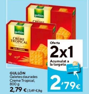 Caprabo Galletas gullón oferta