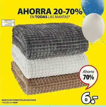 JYSK Manta De Forropolar Hagtorn oferta
