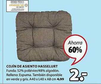 JYSK Cojín De Asiento Hasselurt oferta