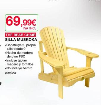 Costco The Bear Chair Silla Muskoka oferta