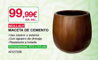 Costco Mullaly Maceta De Cemento oferta