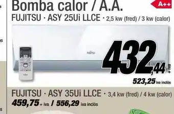 Ferrolan Bomba Calor A.a. Fujitsu Asy 25ui Llce oferta