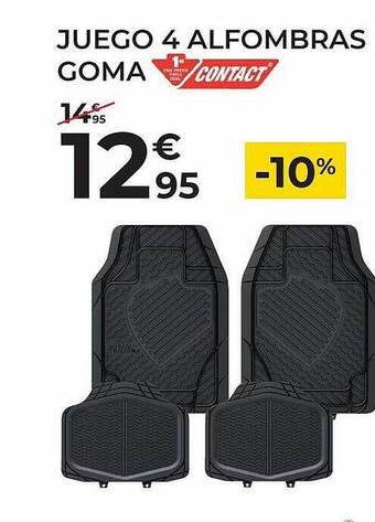 Feu Vert Juego 4 Alfombras Goma oferta