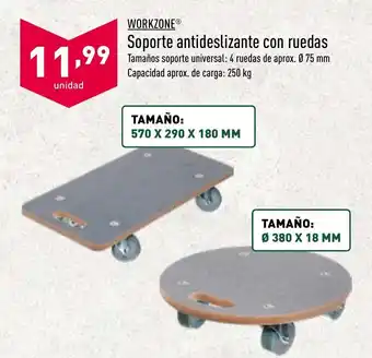 ALDI Workzone® Soporte Antideslizante Con Ruedas oferta