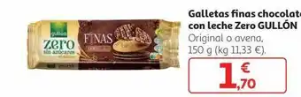Alcampo Galletas Finas Chocolate Con Leche Zero Gullón oferta