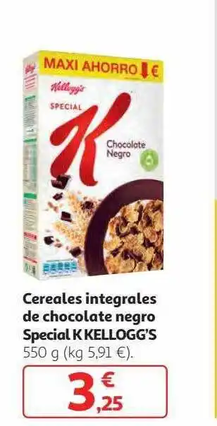 Alcampo Cereales Integrales De Chocolate Negro Special K Kellogg's oferta