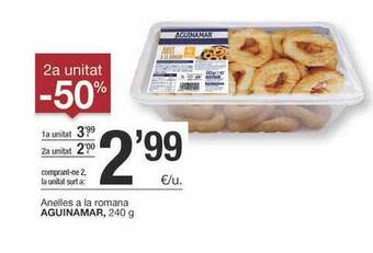 BonpreuEsclat 2a Unitat -50% Anelles A La Romana Aguinamar oferta