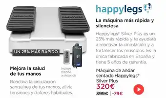 Máqina D Eandar Sentado Happylegs Silver Plus