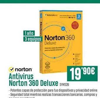 PCBox Norton Antivirus Norton 360 Deluxe oferta
