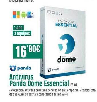 PCBox Antivirus Panda Dome Essencial oferta