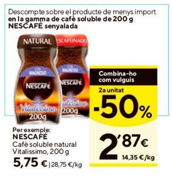 Caprabo Café soluble nescafé oferta
