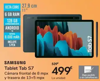 Carrefour Samsung tablet tab s7 oferta