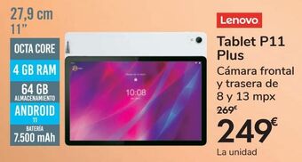 Carrefour Lenovo tablet p11 plus oferta