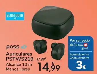 Carrefour Poss auriculares pstws219 oferta