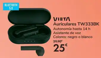 Carrefour Vieta auriculares tw333bk oferta